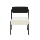 TOV Jolene Cream Velvet Accent Chair