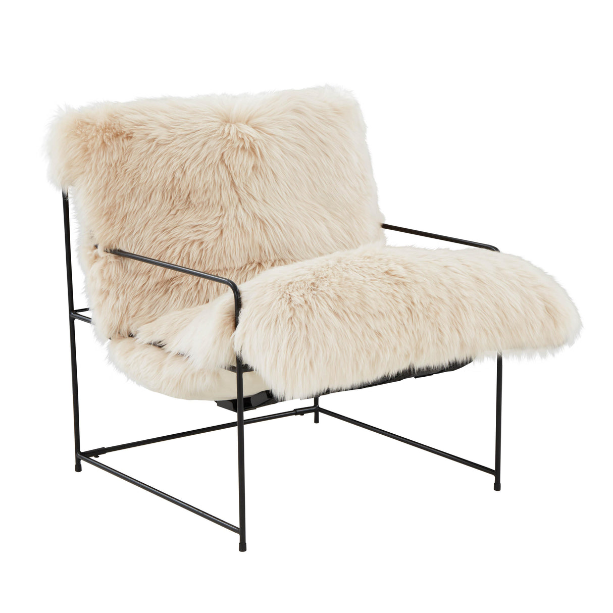 TOV Kimi Natural Genuine Sheepskin Chair