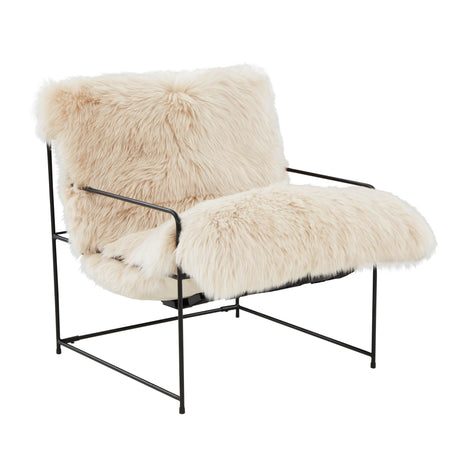 TOV Kimi Natural Genuine Sheepskin Chair