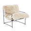 TOV Kimi Natural Genuine Sheepskin Chair