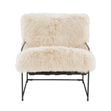 TOV Kimi Natural Genuine Sheepskin Chair