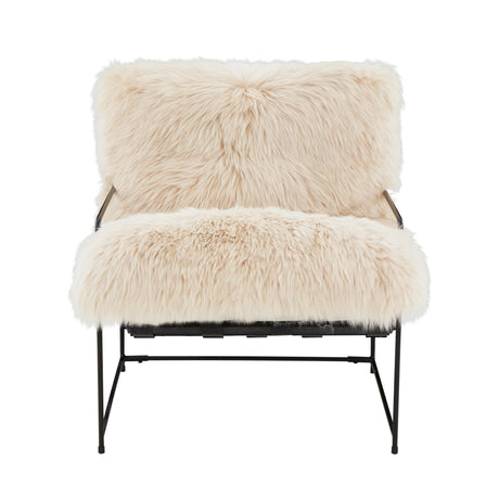 TOV Kimi Natural Genuine Sheepskin Chair