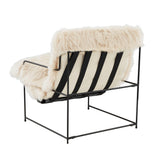 TOV Kimi Natural Genuine Sheepskin Chair