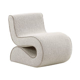TOV Senna Speckled Grey Boucle Accent Chair