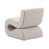 TOV Senna Speckled Grey Boucle Accent Chair