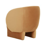 TOV Kiki Cognac Velvet Accent Chair
