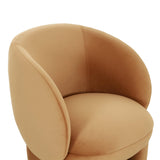 TOV Kiki Cognac Velvet Accent Chair
