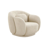 TOV Misty Cream Boucle Accent Chair