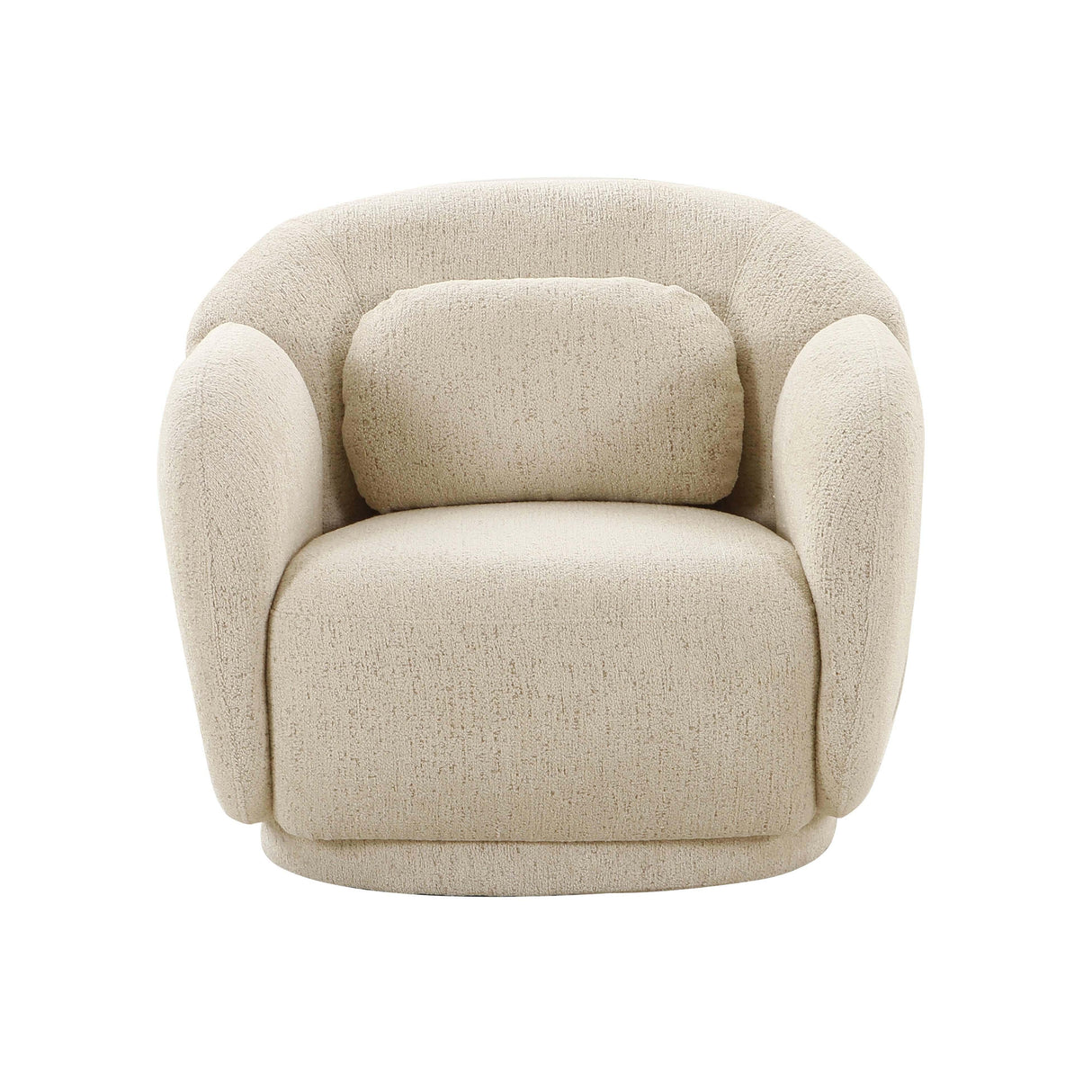 TOV Misty Cream Boucle Accent Chair