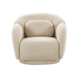 TOV Misty Cream Boucle Accent Chair
