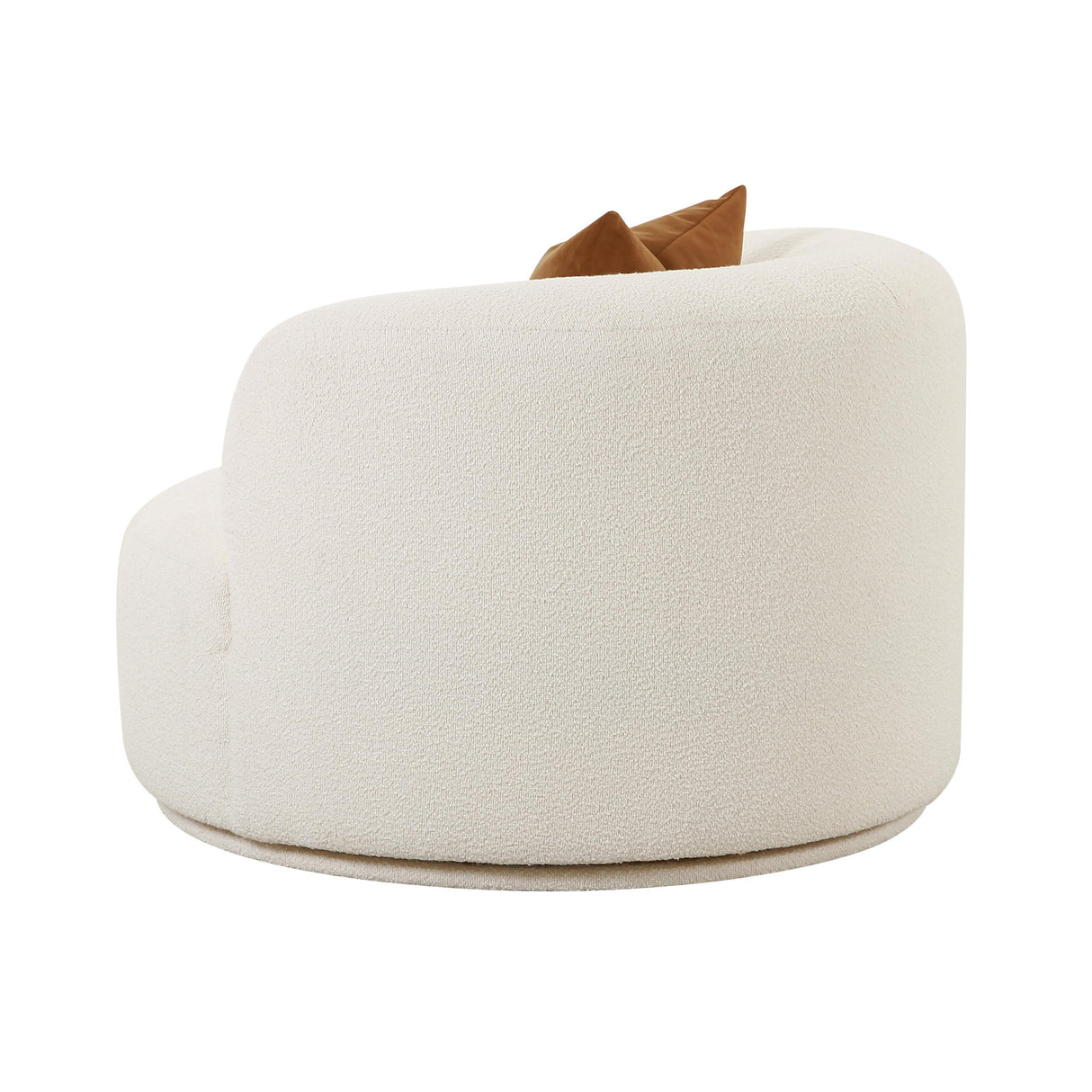 TOV Fickle Cream Boucle Swivel Chair