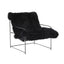 TOV Kimi Black Genuine Sheepskin Chair