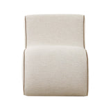 TOV Senna Cream Basketweave Accent Chair