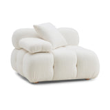 TOV Calliope Cream Vegan Shearling Modular Corner Chair