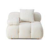 TOV Calliope Cream Vegan Shearling Modular Corner Chair