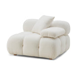 TOV Calliope Cream Vegan Shearling Modular Corner Chair