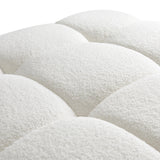 TOV Calliope Cream Vegan Shearling Modular Corner Chair