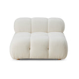 TOV Calliope Cream Vegan Shearling Modular Armless Chair