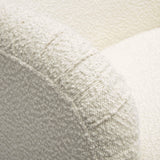 TOV Pamela Cream Boucle Tassel Lounge Chair