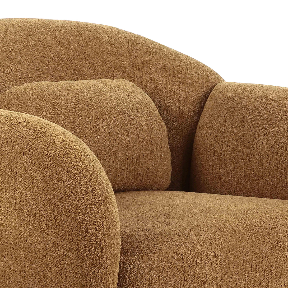 TOV Misty Brown Boucle Accent Chair