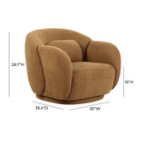 TOV Misty Brown Boucle Accent Chair