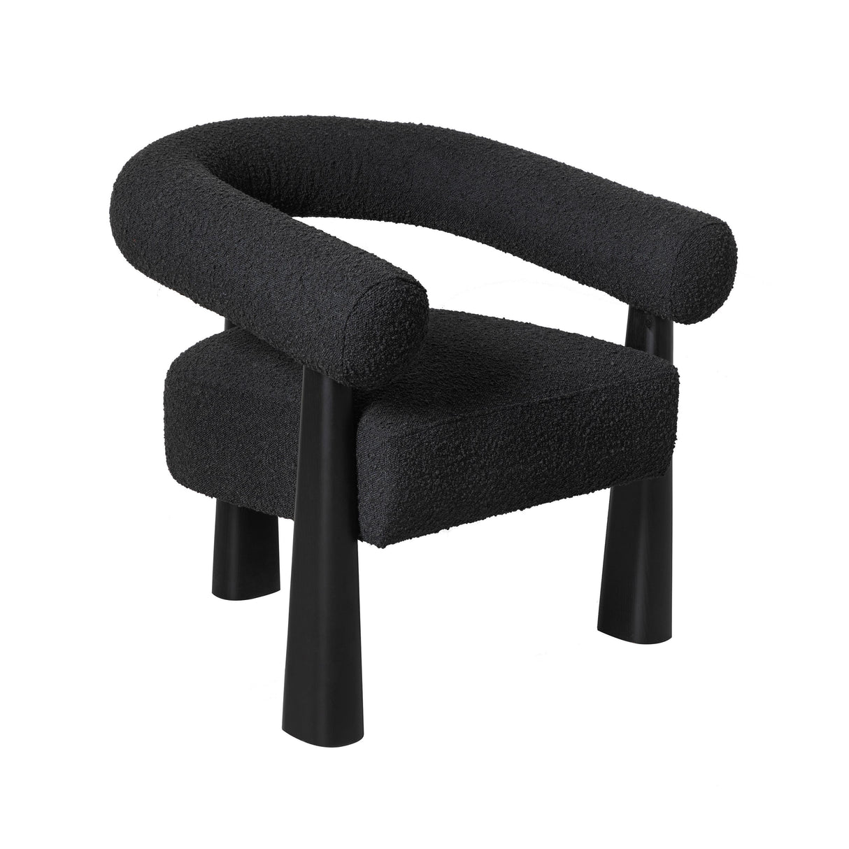 TOV Spara Black Performance Boucle Accent Chair