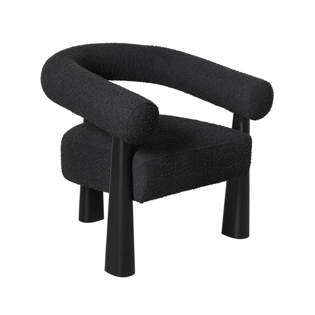 TOV Spara Black Performance Boucle Accent Chair
