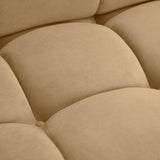 TOV Calliope Cafe Au Lait Performance Velvet Modular Armless Chair