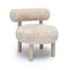 TOV Carmel Natural Vegan Shearling Accent Chair