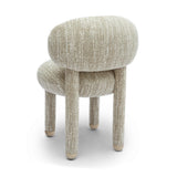 TOV Manu Beige Nubby Performance Fabric Side Chair