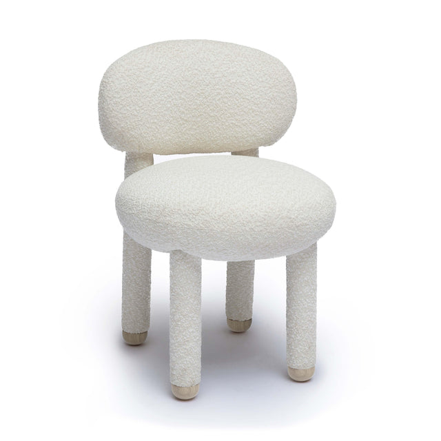 TOV Manu Cream Performance Boucle Side Chair