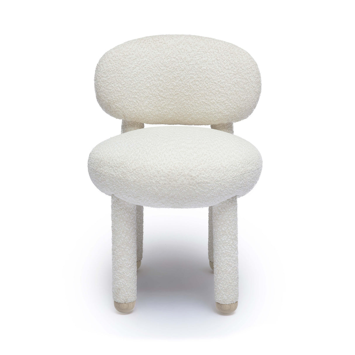 TOV Manu Cream Performance Boucle Side Chair