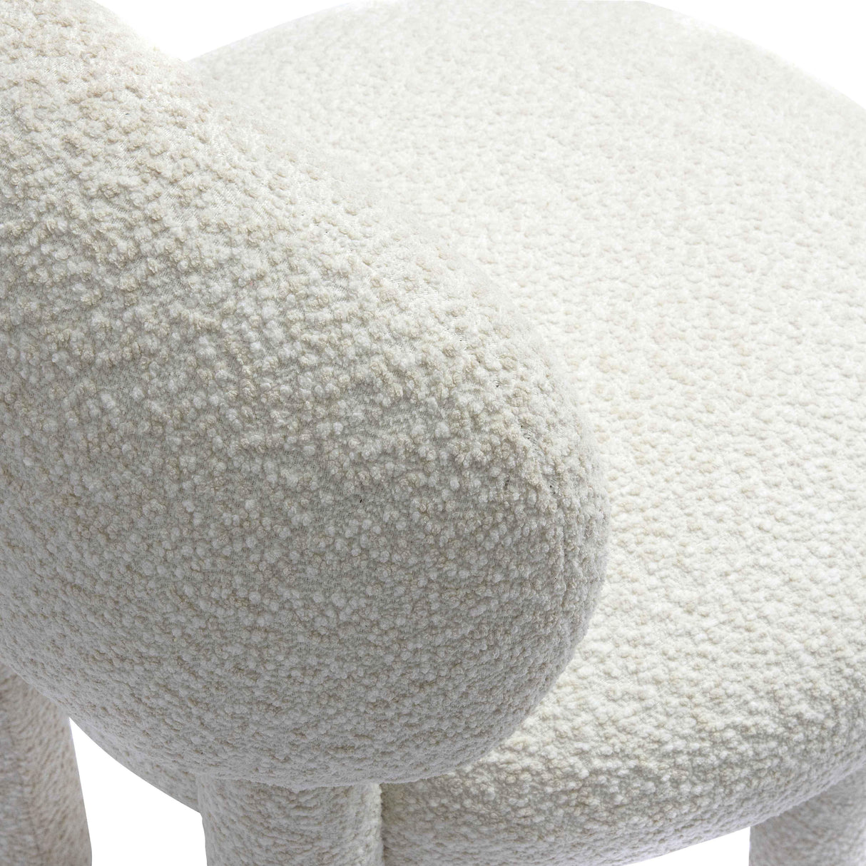 TOV Manu Cream Performance Boucle Side Chair