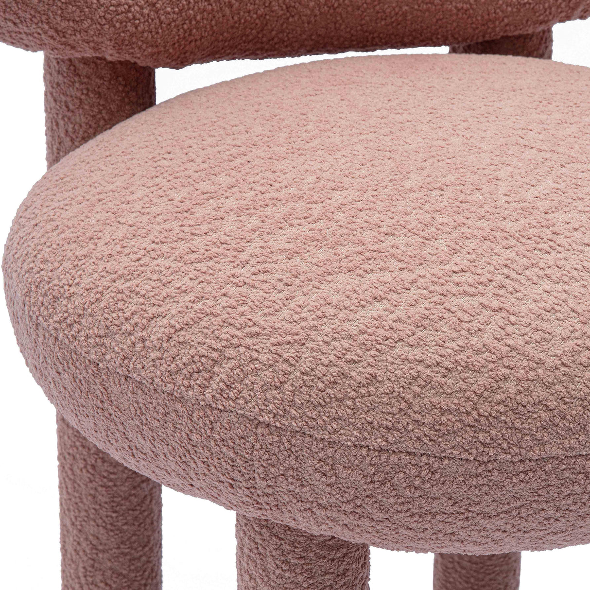 TOV Manu Rose Pink Performance Boucle Side Chair