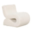 TOV Senna Cream Oversized Corduroy Accent Chair
