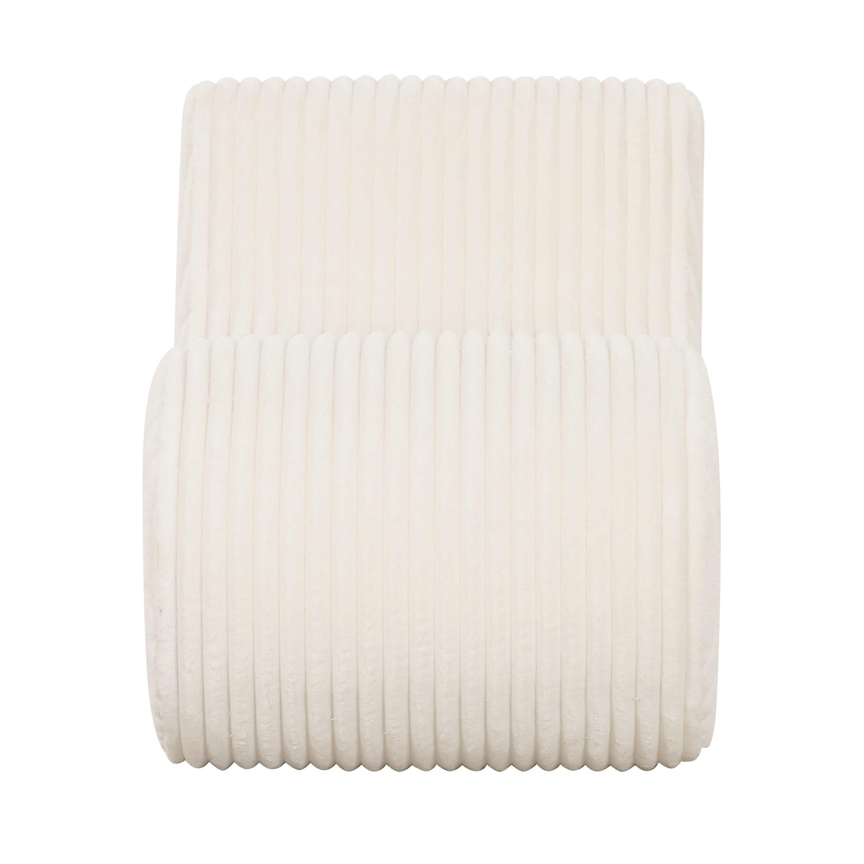 TOV Senna Cream Oversized Corduroy Accent Chair