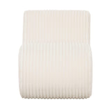 TOV Senna Cream Oversized Corduroy Accent Chair