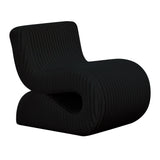 TOV Senna Black Oversized Corduroy Accent Chair