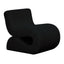 TOV Senna Black Oversized Corduroy Accent Chair