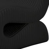 TOV Senna Black Oversized Corduroy Accent Chair