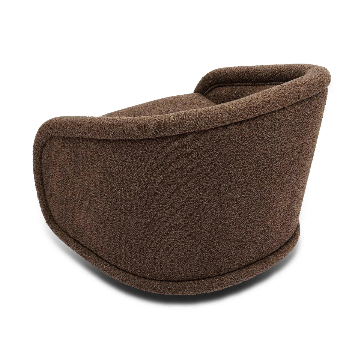 TOV Rory Chocolate Brown Boucle Swivel Chair