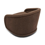 TOV Rory Chocolate Brown Boucle Swivel Chair