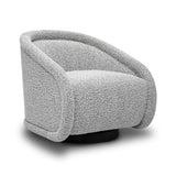 TOV Rory Grey Boucle Swivel Chair