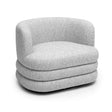 TOV Astor Light Grey Swivel Hotel Lounge Chair
