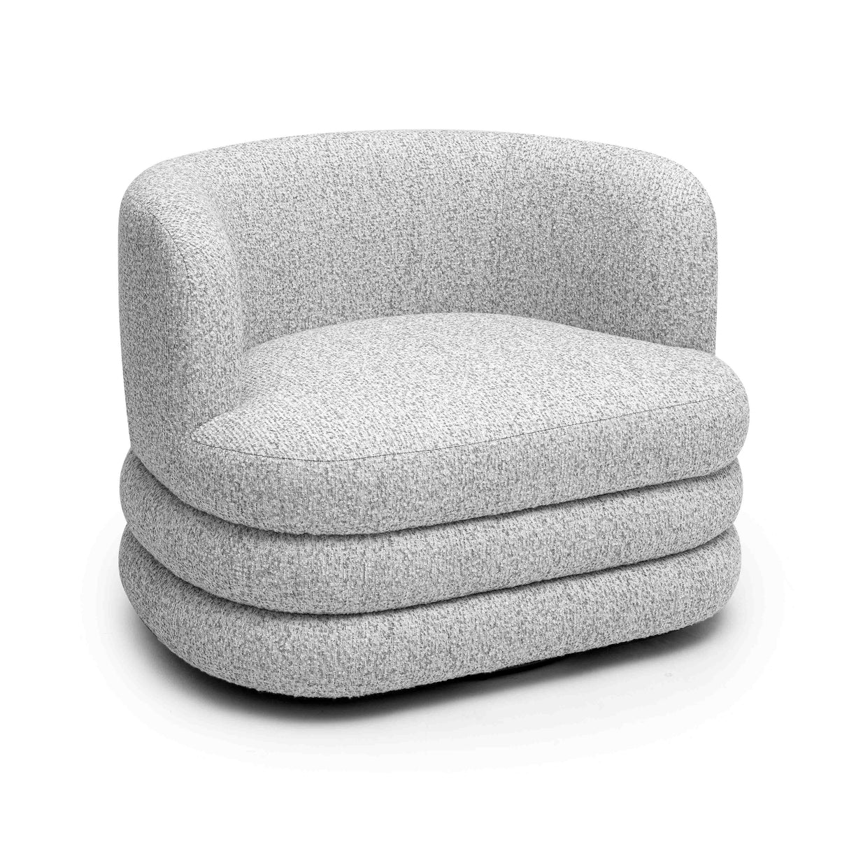 TOV Astor Light Grey Swivel Hotel Lounge Chair