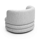 TOV Astor Light Grey Swivel Hotel Lounge Chair