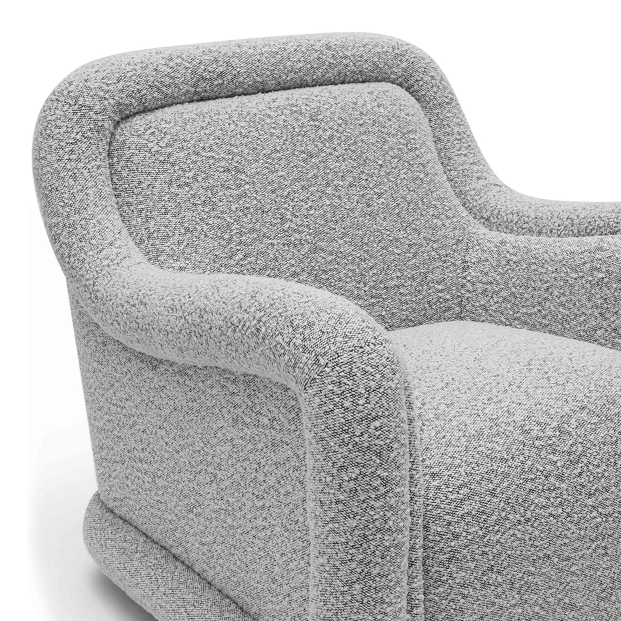 TOV Charli Grey Boucle Swivel Chair