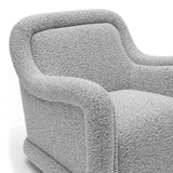 TOV Charli Grey Boucle Swivel Chair