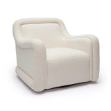 TOV Charli Cream Boucle Swivel Chair