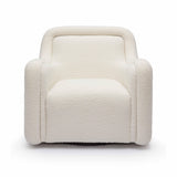 TOV Charli Cream Boucle Swivel Chair
